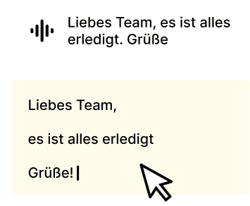Chat-Beispiel: automatische Formatierung