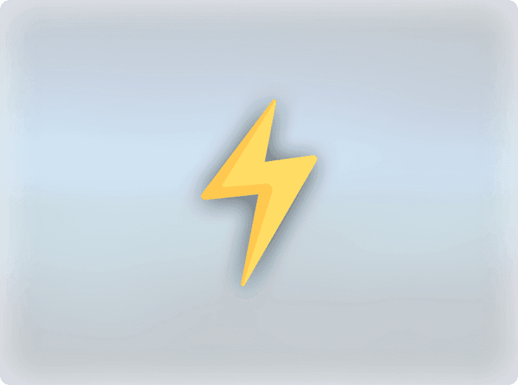 A lightning bolt