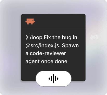 A detailed prompt dictated into Claude Code in seconds